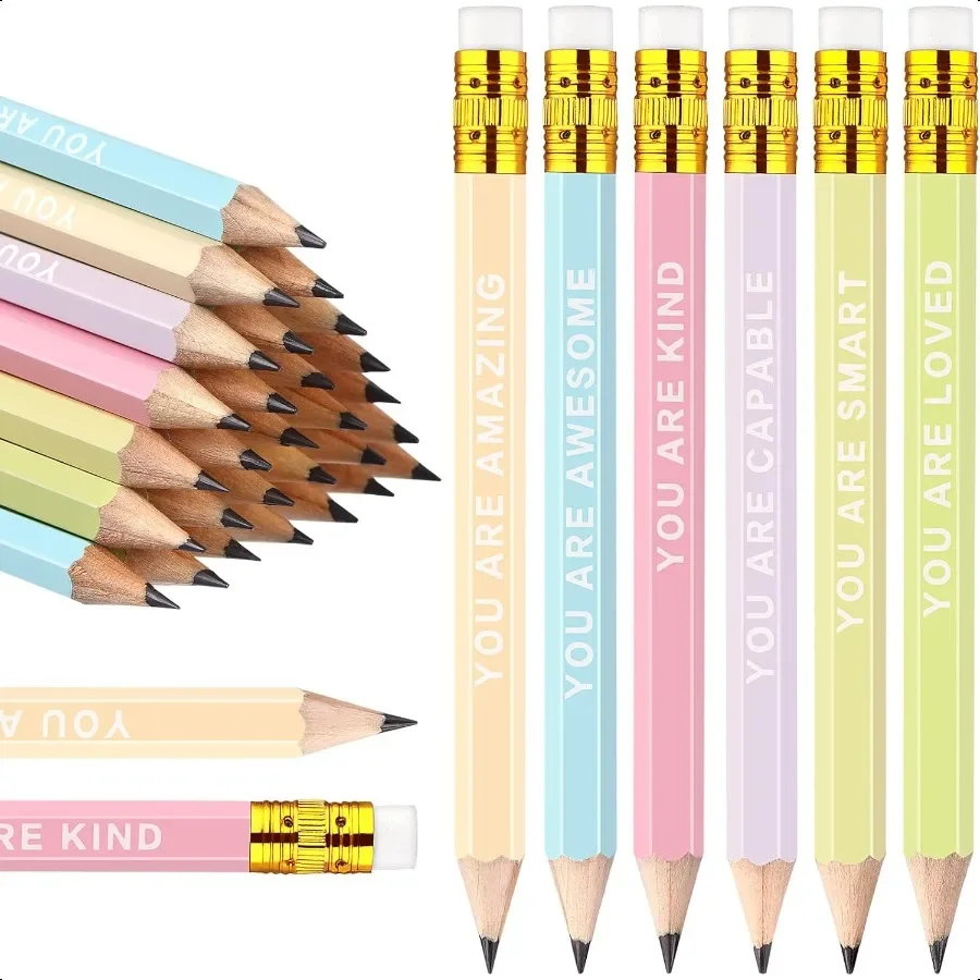 Mini Golf Pencils Bulk Set with Erasers