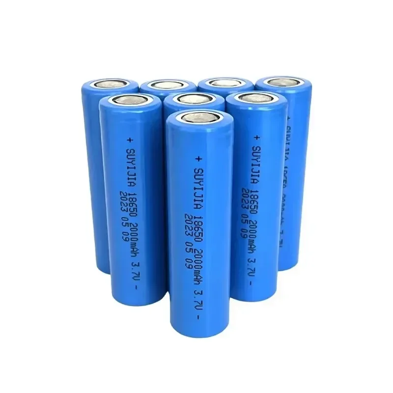 18650 2000mah Rechargeable Battery 3.7V Lithium-ion Battery Pointer Doorbell Flashlight Lithium Battery Battery Send Charger 6