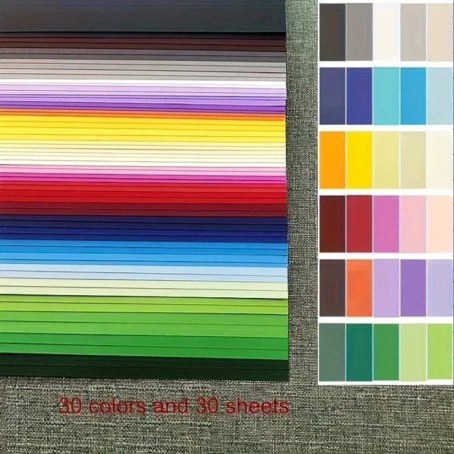 60 Fogli Cartoncino Colorato A4 300g - 12 Colori, Per Bricolage, Stampabile - Foto 13
