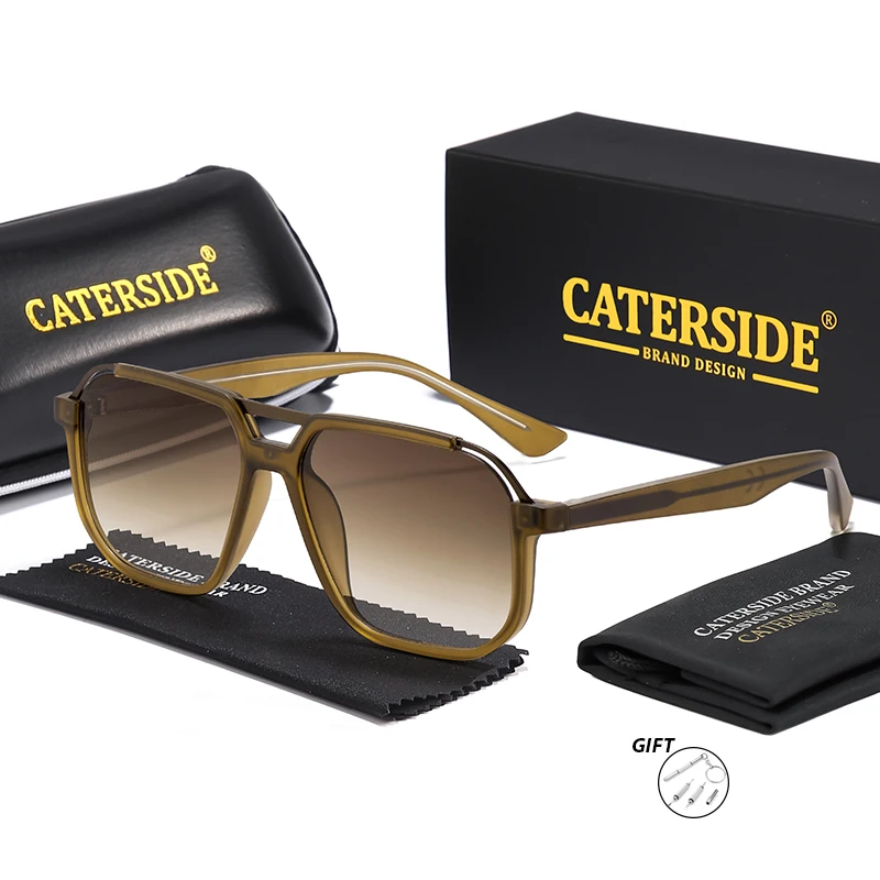 CATERSIDE Classic Man Pilot Optiker Sonnenbrille Tempelspitzen Design Maßgeschneiderte verschreibungspflichtige Sonnenbrille Damen Outdoor-Brille – Detail 4