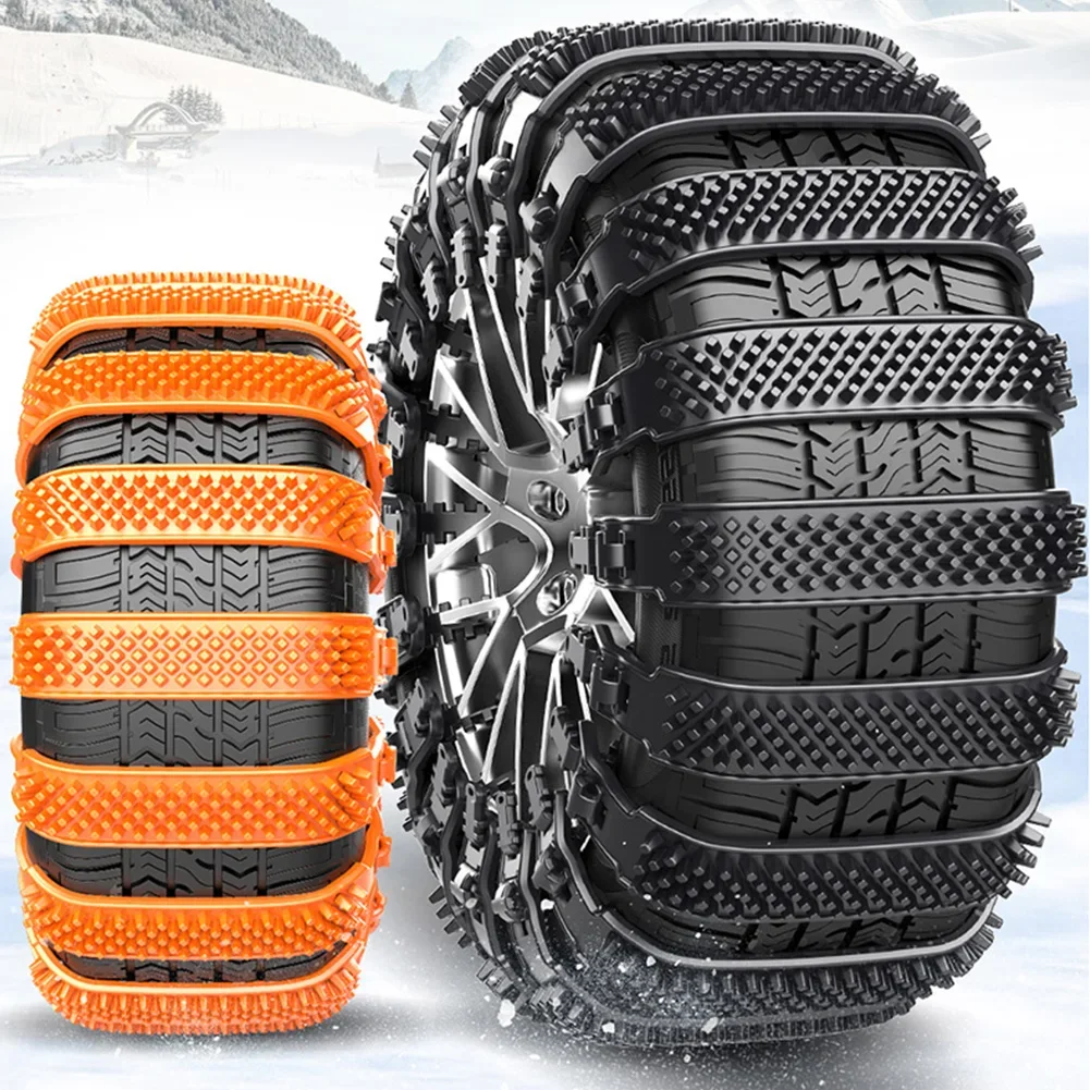 Car Tires Anti-skid Chain Thicken Winter Wheels Chains Strong Toughness Tire Nonskid Chain Truck SUV Off Road Accessories