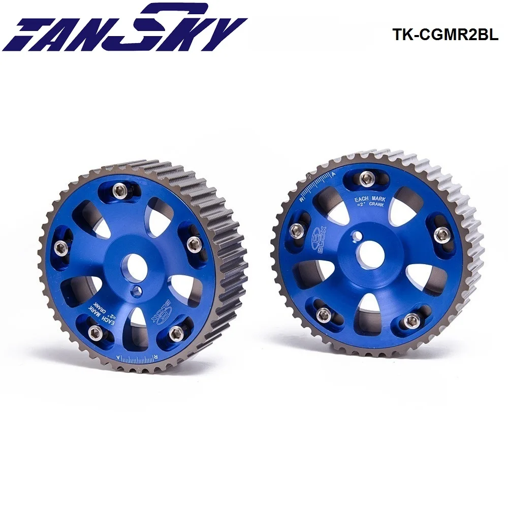 For Toyota Celica/MR2/3S-GTE Upgrade Adjustable jdm 2Pcs Aluminium Camshaft Cam Gear Blue TK-CGMR2BL