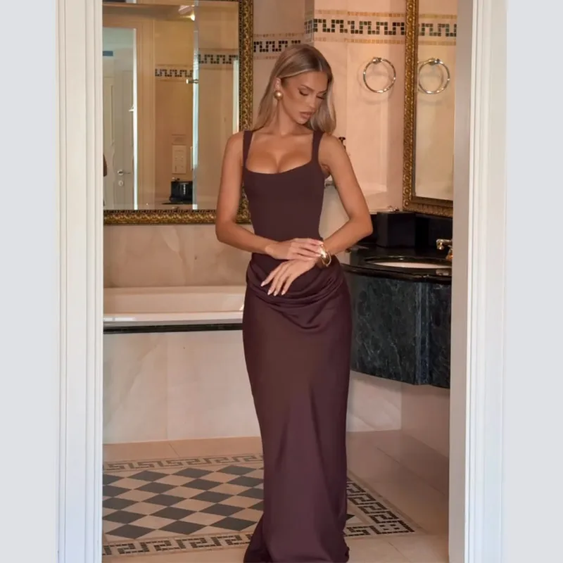 Women Sexy Luxury Party Maxi Dress Elegant High Neck Sleeveless Slim Fit Long Robe 2026 New Shinny Chic Lady Wedding Guest Dress Saf8881254f50497bb0f1eb850d25a4536