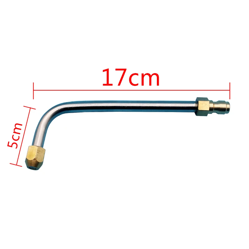 Boquilla de limpieza en ángulo, arandela de presión de acero inoxidable, accesorios de pistola de pulverización, pistola de agua para lavado de coches, 30 °, 90 °, en forma de U