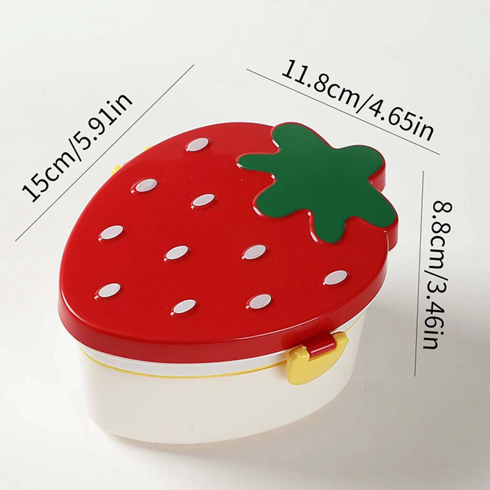 Bento Box Cute Strawberry Storing Fruits, Vegetables, and Salads Reusable Bowl Lunchbox Lunch Box for Girls Boys School Home