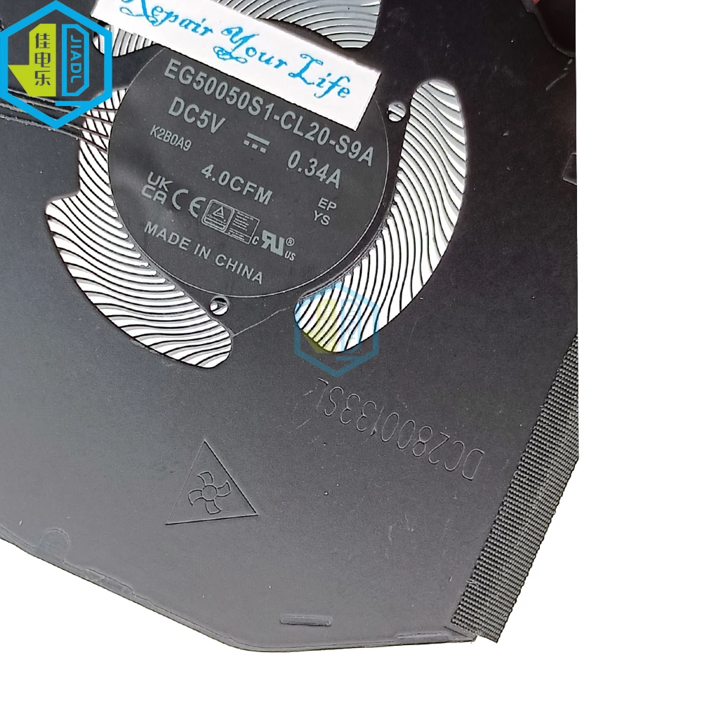 Ventilador de Refrigeração para Laptop Cpu 5v 12v para Dell Alienware X16 r1 Pdjfp 0w3ytn Eg50050s1-cl20 Cl10 Eg75071s1-c240 C250 - Imagem 5