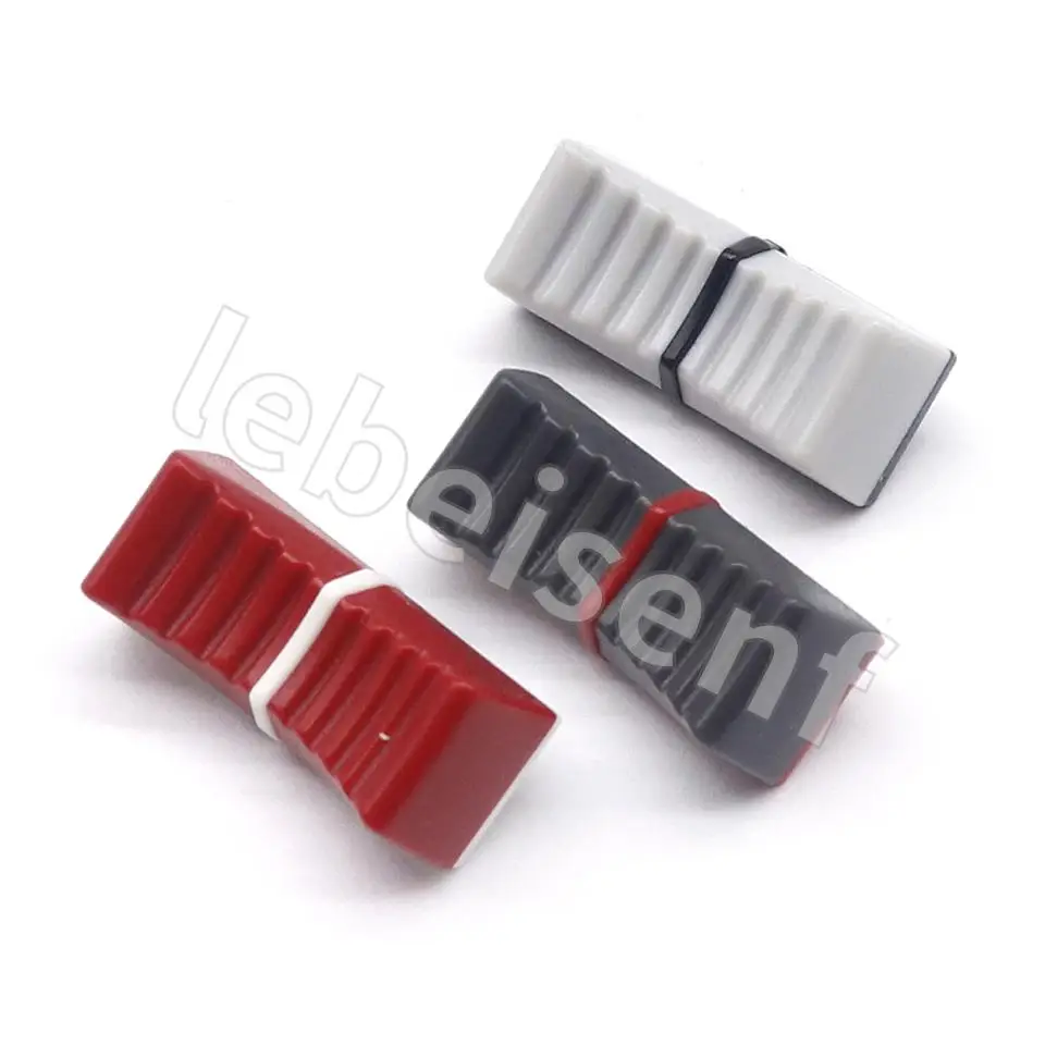 6Pcs Mixer Fader Cap Bow Legs Pulsante/Straight Slide Potenziometro Fader Manopola Tappo In Plastica Per Yamaha Behringer Soundcraft