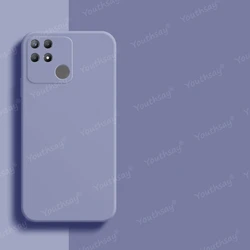 Silicone Plain Protector Rubber Soft Cover for Realme 8 4G (Lavender Grey)