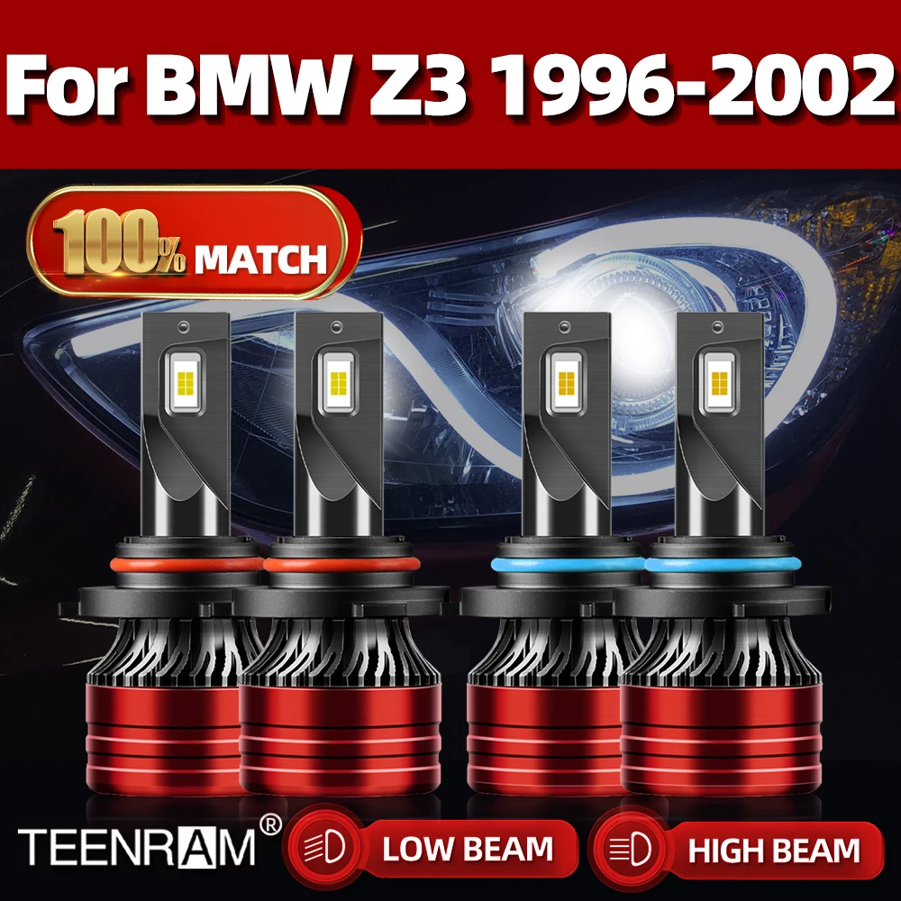 

40000LM 9005 HB3 9006 HB4 авто светодиодный лампы для фар 240 Вт турбо автомобильный светильник 12 в 6000 К для BMW Z3 1996 1997 1998 1999 2000 2001 2002