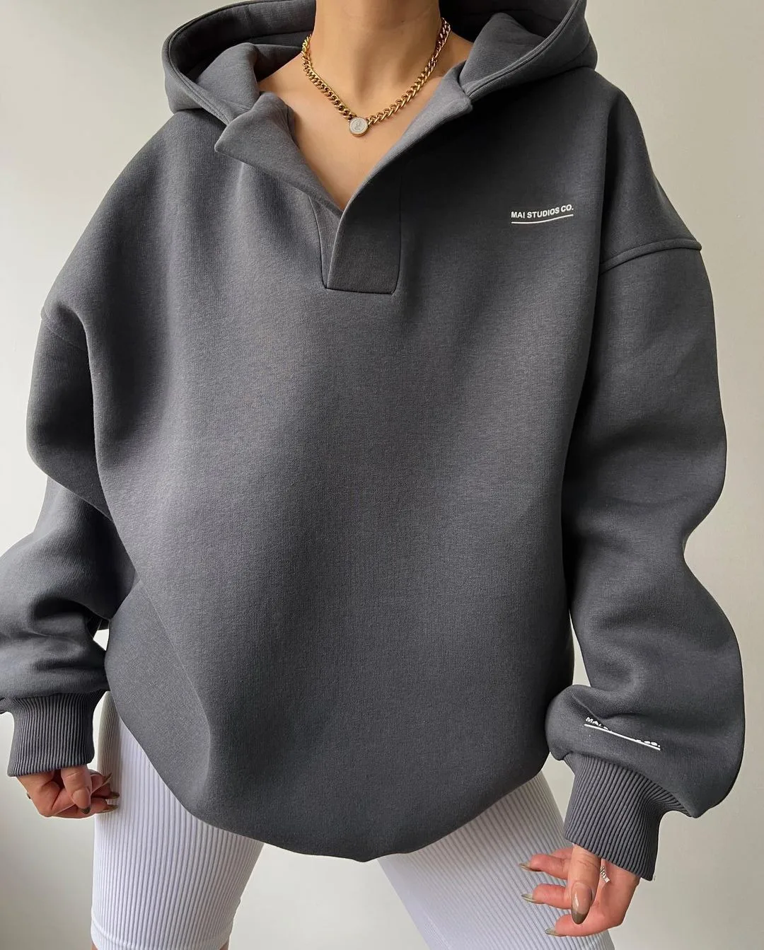 

Womens Hoodies 2023 New Velvet Hooded Printed Long-sleeved Sweater V-neck Cashmere Sweater for Women
