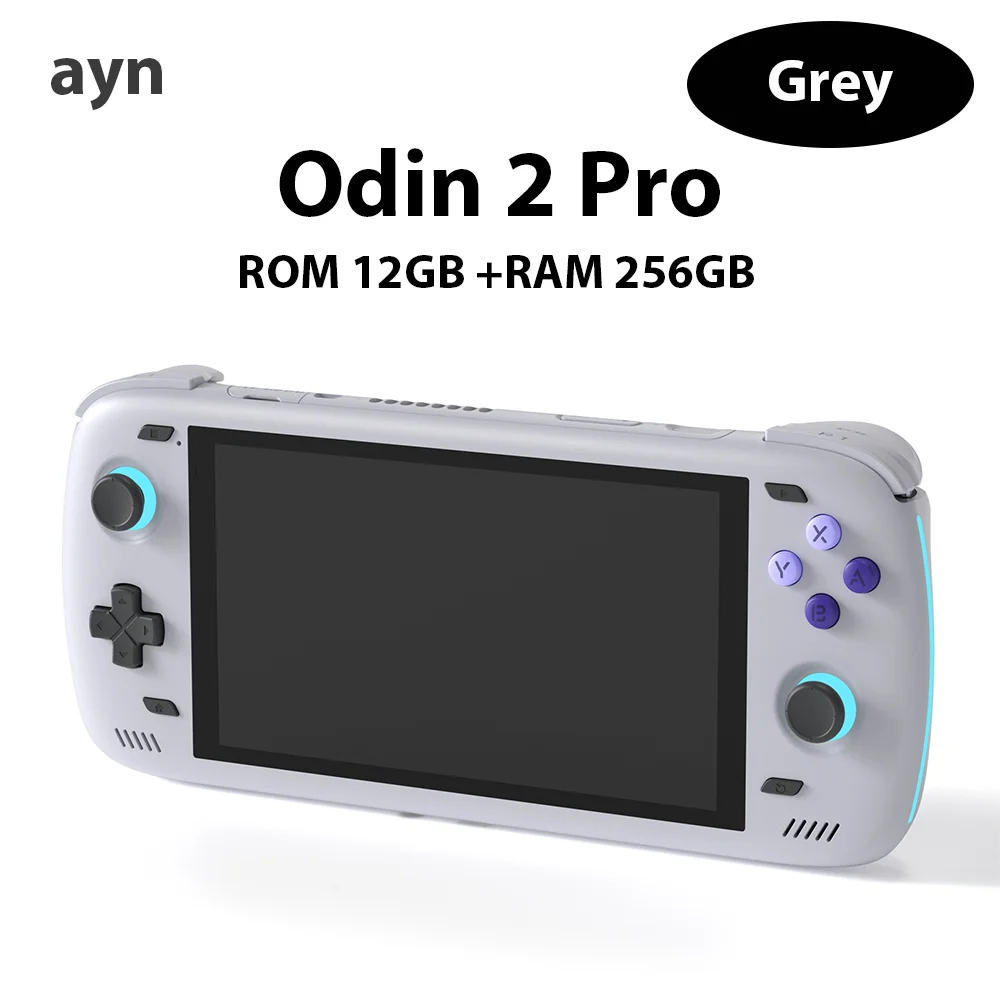  AYN Odin 2 Android Handheld Gaming High-Performance Retro Game  Handheld with Snapdragon 8 Gen 2 Octa-core CPU, Adreno 740 GPU, 6 1080p  Screen, Wi-Fi 7, Android 13 (Black, Pro 12+256GB) 