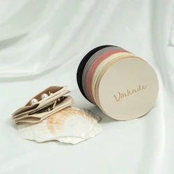 100Pcs Custom Logo Round Microfiber Jewelry Bag Ring Earring Pendant Necklace Velvet Pouch Birthday Christmas Halloween Gift Box