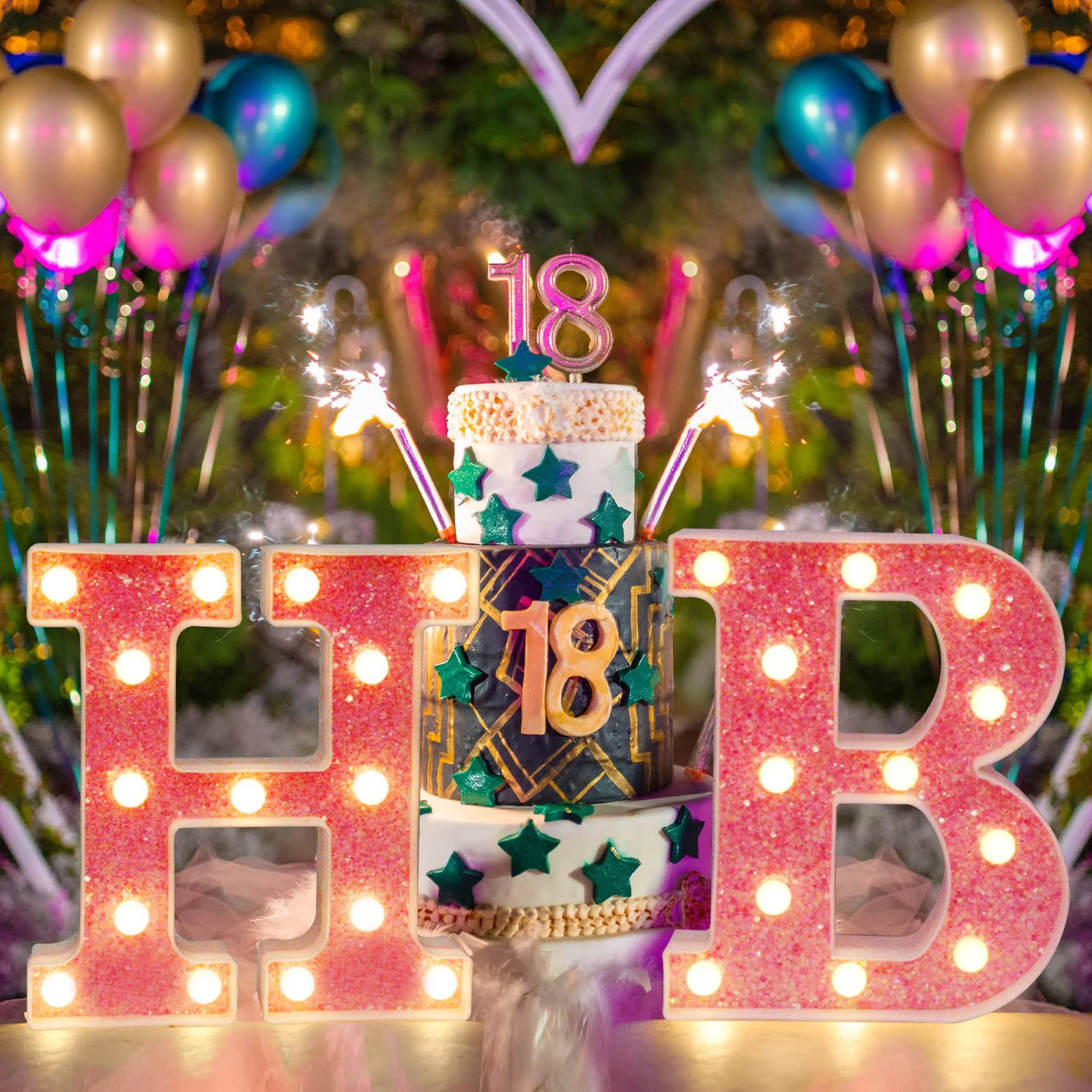 Pink Led Letter Light Up Marquee Sign For Christmas Birthday Party Decor Glitter Large Light Alphabet Letters Girls Decoration