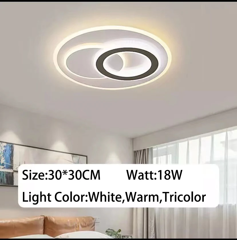 thumbnail image 1 of Luces de techo modernas para sala de estar Lámpara de techo LED ultradelgada Lámpara de techo LED para dormitorio Accesorio de iluminación, 1 of 5