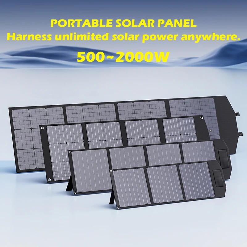 500W 1000W 1500W  2000W Solar Panel Portable Folding Bag Solar Charger 12V Outdo