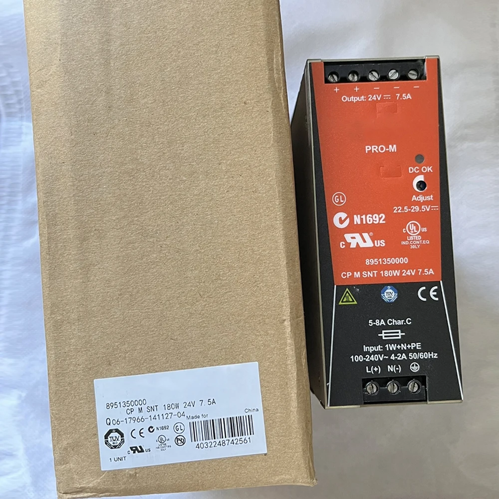 8951350000 For Weidmuller Switching Power Supply CP M SNT 180W 24V 7.5A 2 8951350000 For Weidmuller Switching Power Supply CP M SNT 180W 24V 7 5A