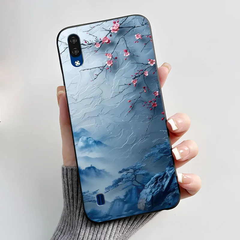 Silicone Soft Black Cover with Cute Cat Astronaut Design