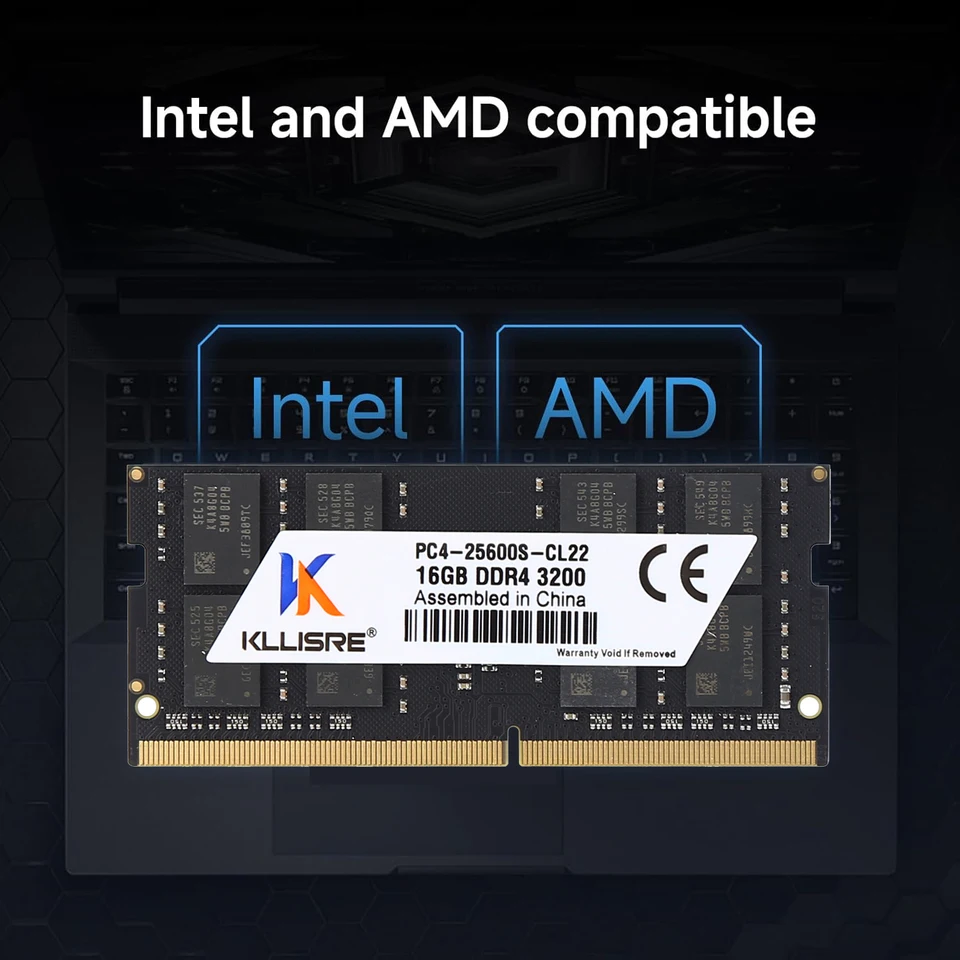 Kllisre DDR4 Sodimm 16GB 2666MHz 3200MHz Laptop Ram Memory