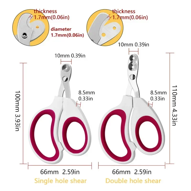 Safe Professional Cat Nail Clippers for Small Cat Dog Stainless Steel Puppy Claws Cutter Pet Nail Grooming Clippers Trimmer