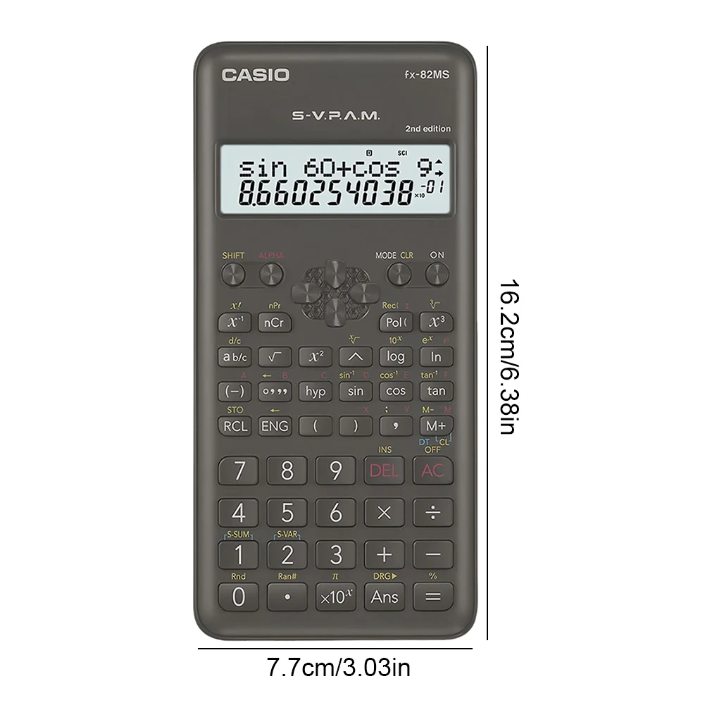 FX-991/991EX/FX-82MS Scientific Calculator Original Digital Large Display For High School University Solar scientific calculator