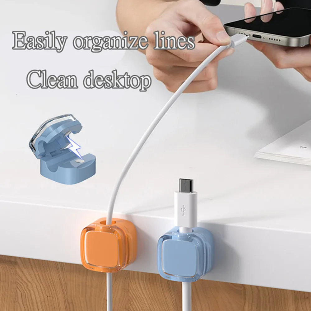 Colorful Magnetic Cable Clip Set 4