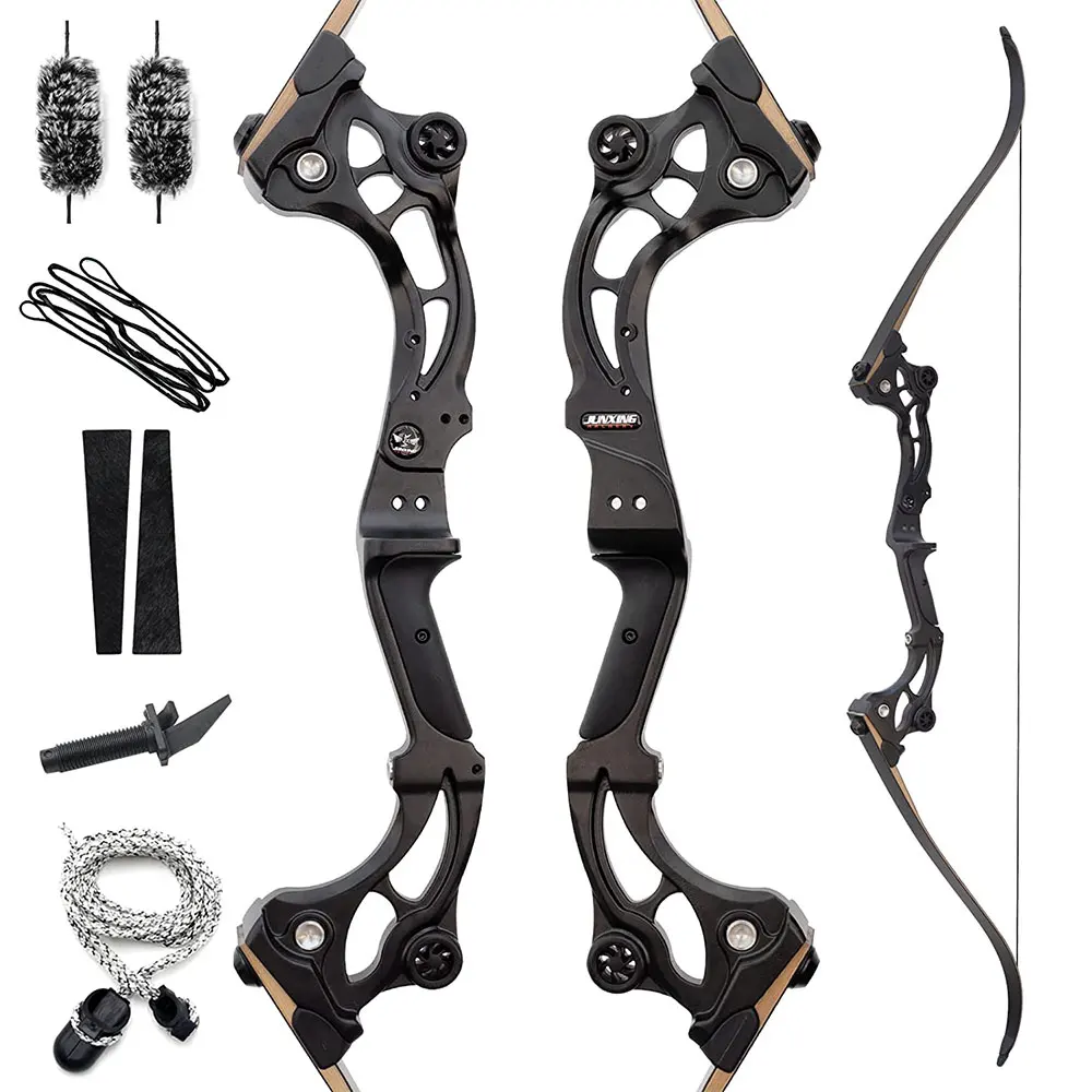 

62 Inch Recurve Bow 30-50lbs Takedown Recurve Bow Set Metal Riser Right Hand Archery Bow Adults Youth Hunting