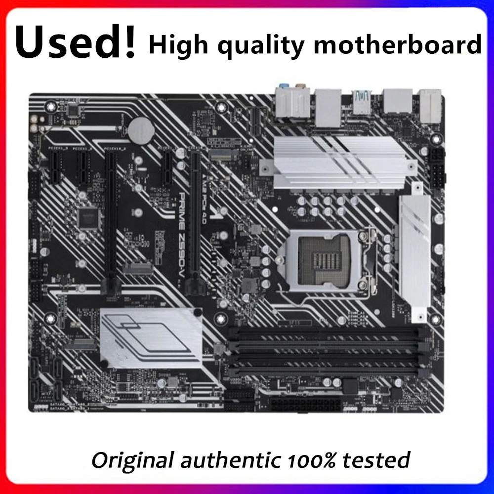 Per Prime Z590-V Originale Usato Desktop Intel Z590 128Gb Ddr4 Scheda Madre Lga 1200 I7/I5/I3 Usb3.0 Sata3