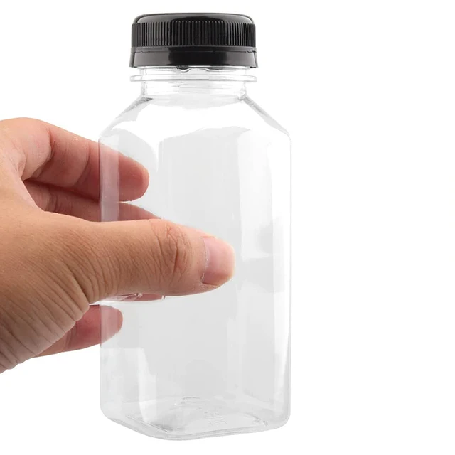 Plastic Juice Bottle 250ml/350ml Empty Bottle with Caps for Juicing Drinks Smoothies 2