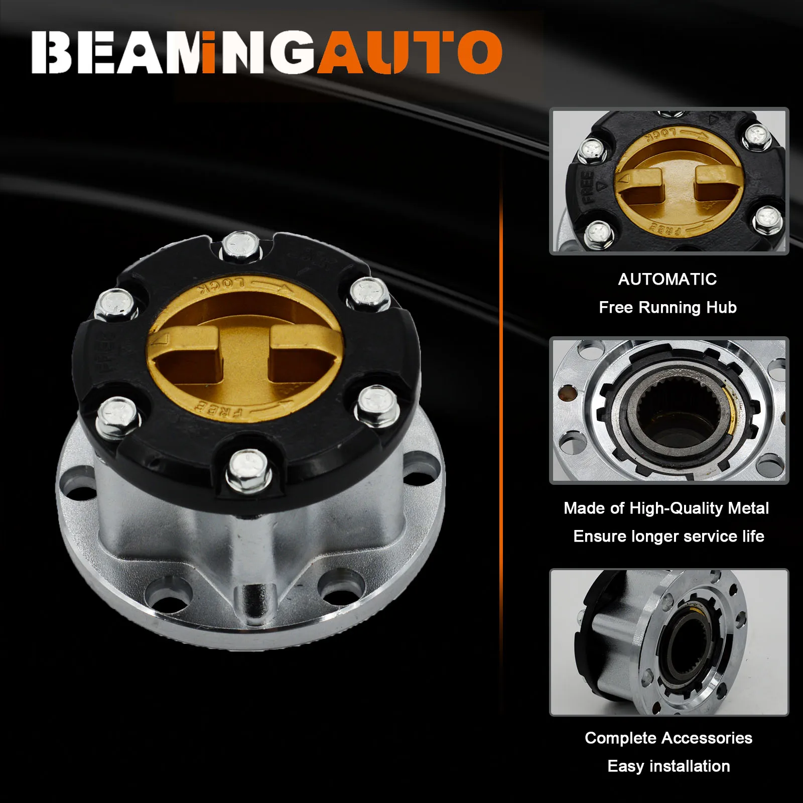 Wheel Locking Hub Free Manual Lock For Land Cruiser FJ40 FJ45 FJ60 FJ62 BJ40 BJ42 BJ60 43530-69045