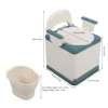 Adults Commode Chair Portable Toilet Odor Proof Foldable Bedside Commode Chair with Armrests for Home Bedroom Outdoor Activities 6