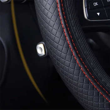 Coprivolante per auto Tappetino di protezione antiscivolo in pelle PU per BMW E46 F30 E60 E90 F10 X5 E70 E39 E36 E87 X7 E92 E91 E28 X3 X1