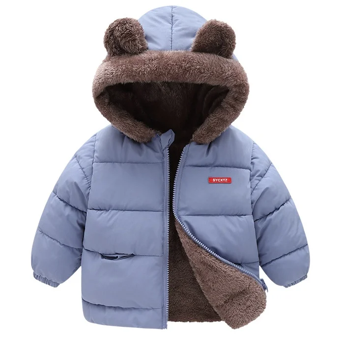 Fashion Christmas Outerwear Winter boys and Girls Fur Down Clothing 90% Children's Down Jacket Newborn coat