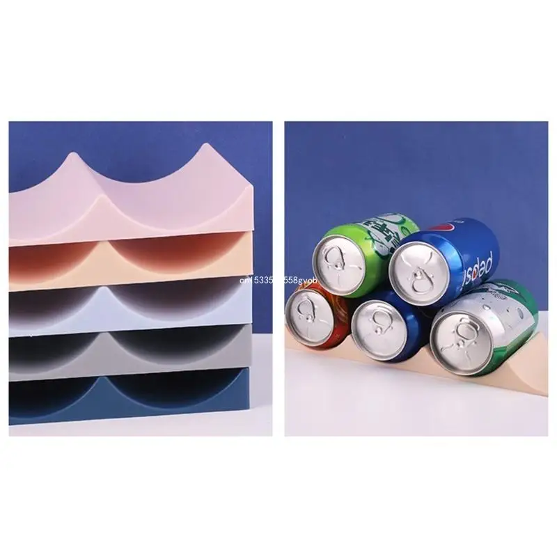 Countertop Storage Wine Bottle Rack Half Arc Stackable Bottle Holder Display Bracket for Kitchen Pantry Cabinet Refrigerator 5
