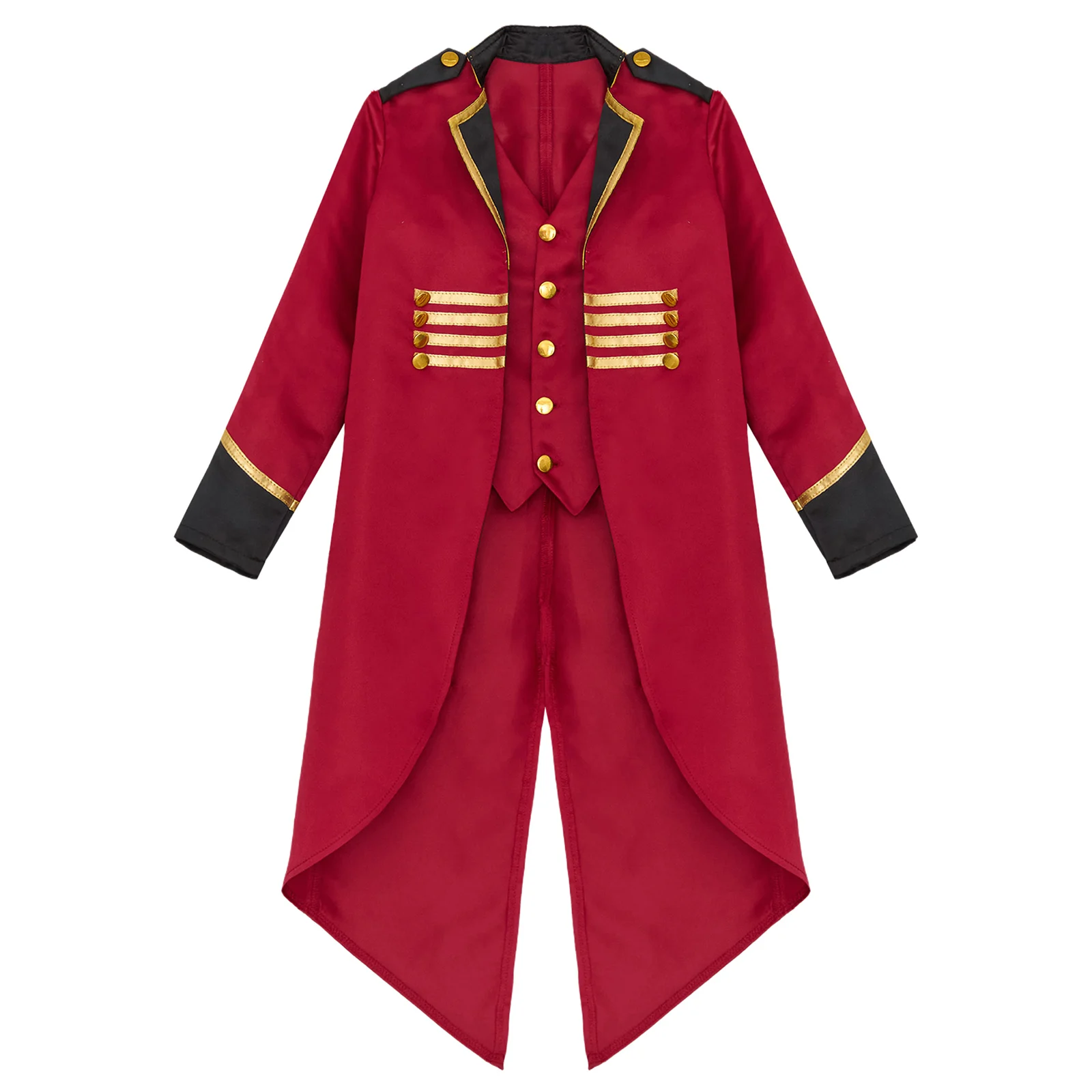 Steampunk Jasje Met Staart Voor Kinderen - Victoriaanse Rokjas Met Hoed Jongens Meisjes