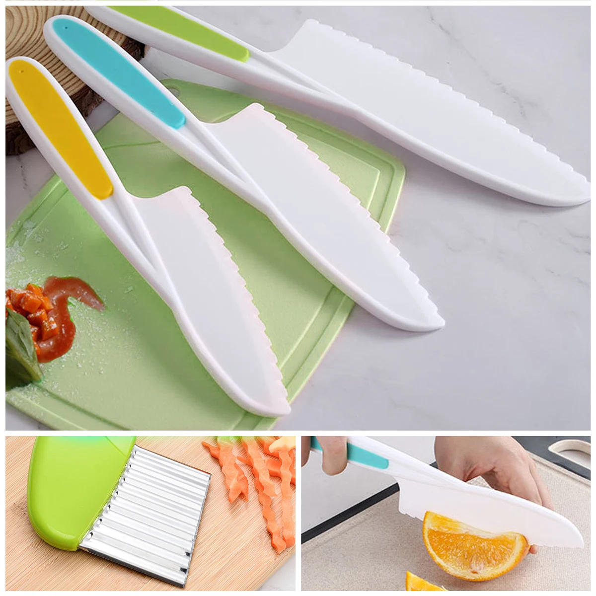 New Kids Cooking Cutter Set Kids Knife Toddler Wooden Cutter