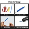 580/530/127PCS Heat Shrink Tubing kit 2:1 Shrinkable Wire Shrinking Wrap Tubing Wire Connect Cover Protection with Hot Air Gun 6