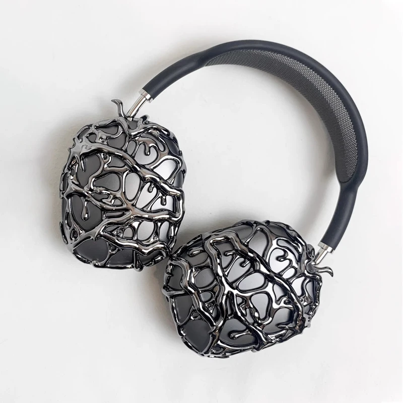 

Earphone case Airpods Max Cases Cover Decoration Metallic Liquid Thorn Design Suitable for Headset Accessories Fashion item