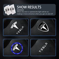 LED Car Door Logo Projector Ghost Shadow Welcome Light Accessories For Tesla Model 3 Model Y Model S Model X 2