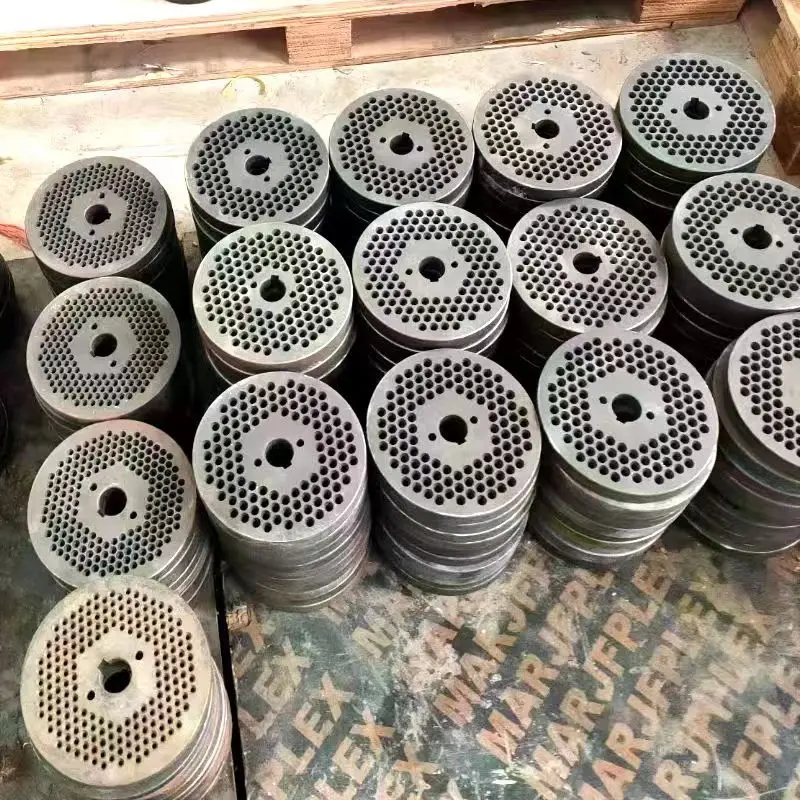 Feed pellet machine grinding disc manganese steel animal feed mill machine 4mm 6mm disk feed pellet making spare parts
