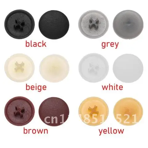 Description Picture 2 of item100Pcs Furniture Fittings Bolts Ornament Nuts Cover 3 in 1 Screw Protective Cap Self-Tapping 17mm Flat Phillips Screw Cap Covers