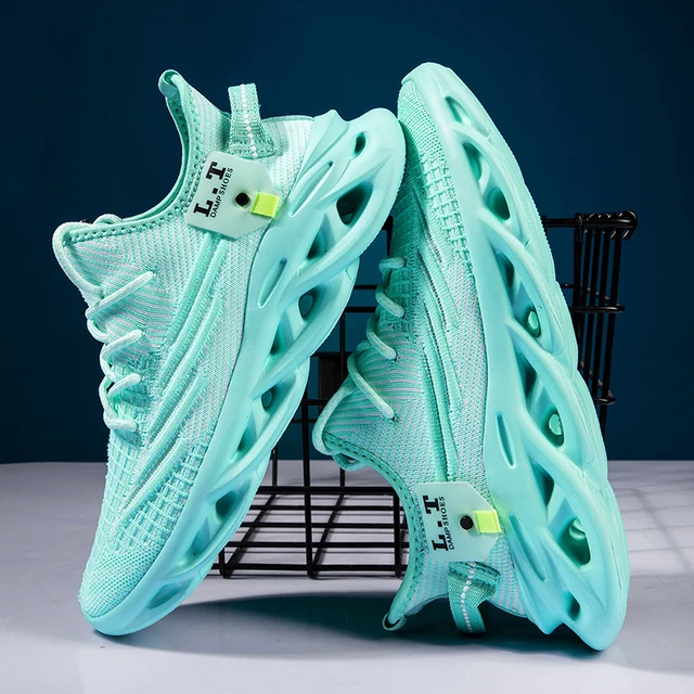 Black Running Jogging Shoes Casual Sneakers White Outdoor Breathable Mesh Shoes Men Light Shock-absorption Sports Shoes 6