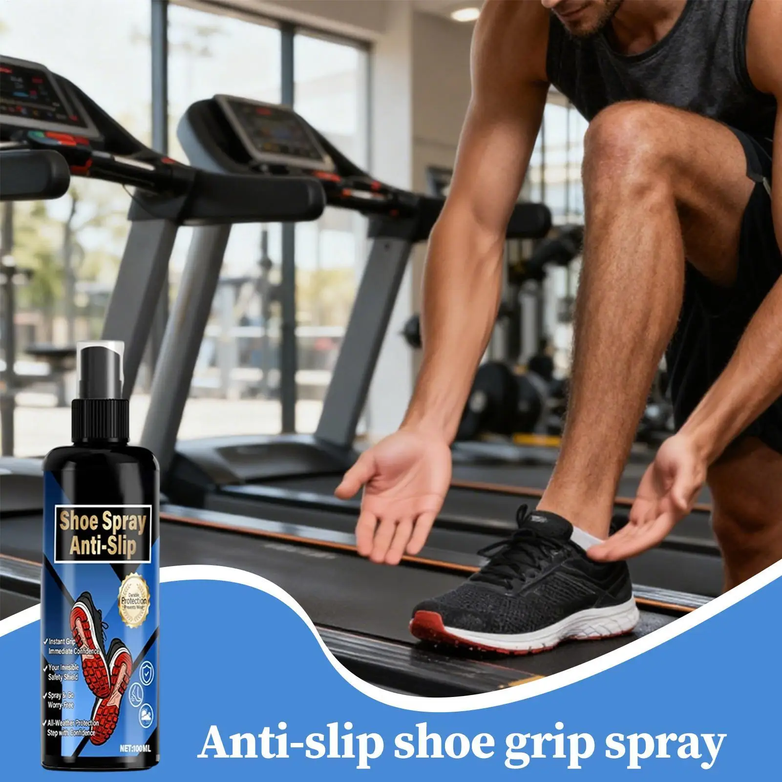 Anti-Slip Shoe Grip Spray - 100ml Sports Traction Enhancer