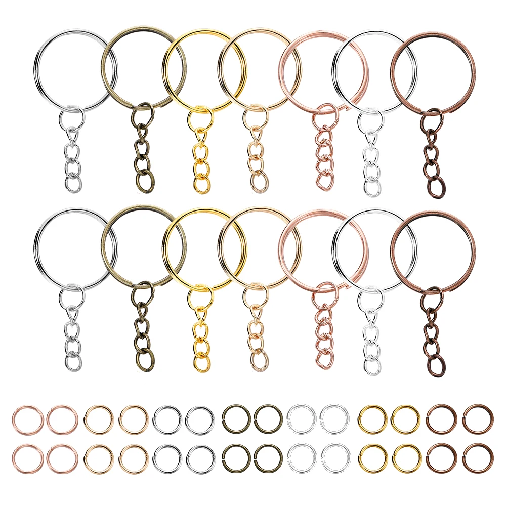 Kit De 740 Piezas Para Hacer Llaveros DIY - Anillas, Cierres, Colgantes Y Herramientas, Manualidades Creativas