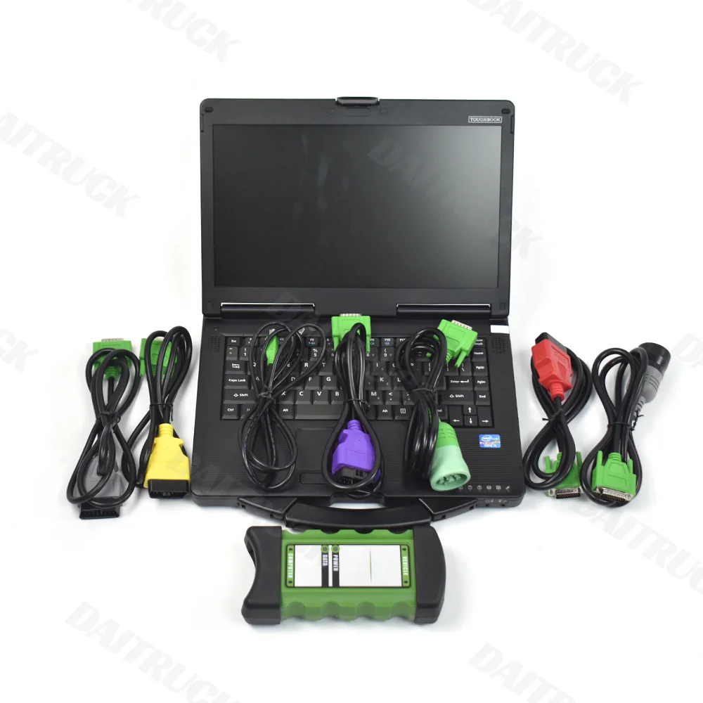 For DLA Diagnostic Tool DLA 2.0 Vehicle Interface Diesel V2024 Software Heavy Duty Truck Scanner Fleet Truck Tester CFC2 Laptop