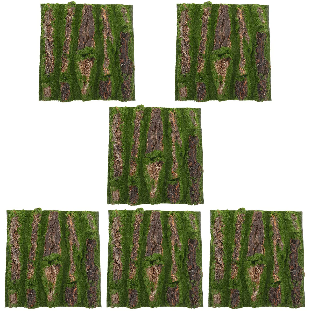 

6pcs Aquarium Imitation Bark Fish Tank Landscape Adornment Aquarium Decoration