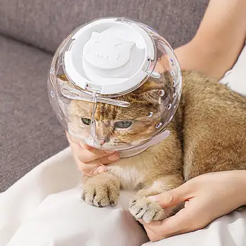 Freaki 고양이 총구, 그루밍 헬멧 입 커버, 입욕 면도용 통기성, 공격적인 고양이 액세서리