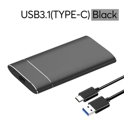 Aluminum Alloy High - Speed mSATA to USB - C External SSD Enclosure (T37 - Type - C - Black)