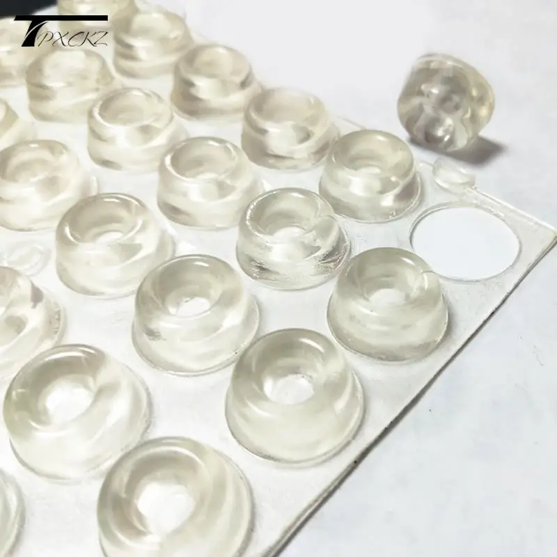 12 Pcs Clear Self Adhesive Door Stopper Rubber Damper Cabinet Bumpers Silicone Furniture Pads Cushion Protective Pads door stopper silicone door stopper door stopper bumpers silicone rubber bumpers