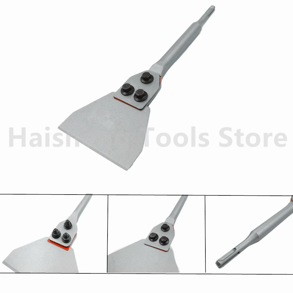 SDS Plus Floor Scraper Electric Hammer Replaceable Blade Scaling Chisel Shovel for Tile Brick Concrete Wall Removal Tools 3