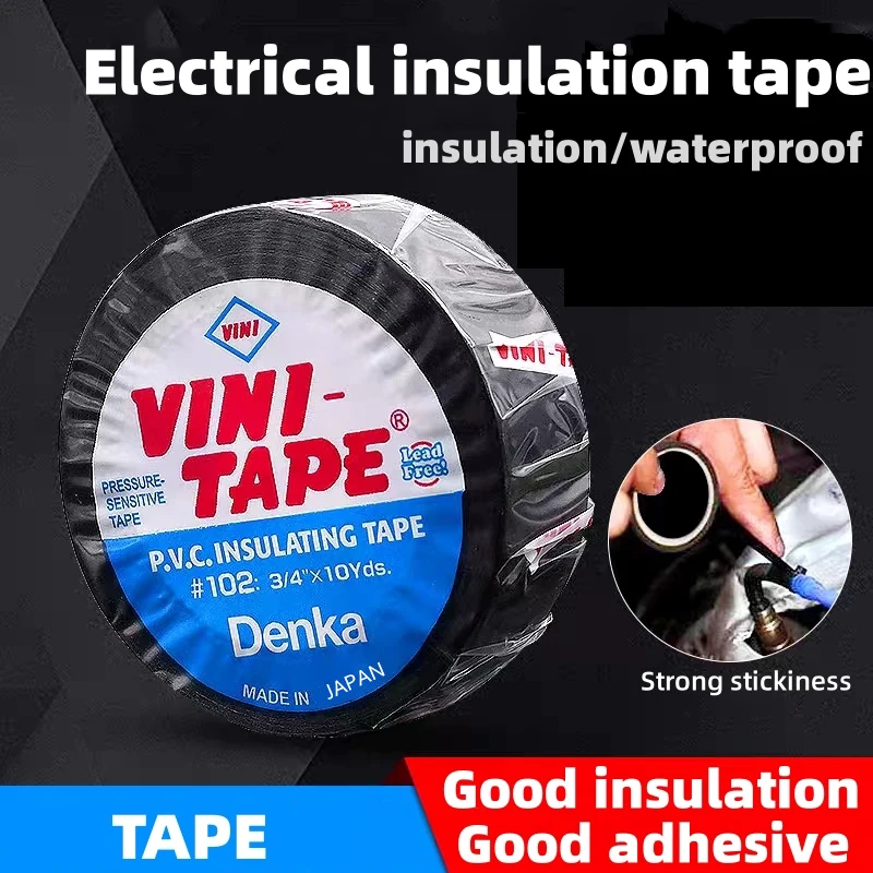 

High quality VINI GLOBE ABRO Black PVC Insulating Wire Harness Vinyl Electrical Fire Retardant Tape cable wrapping Waterproof